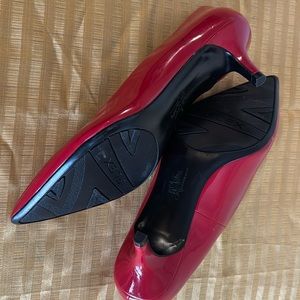 Women's red short heel 2” shoe